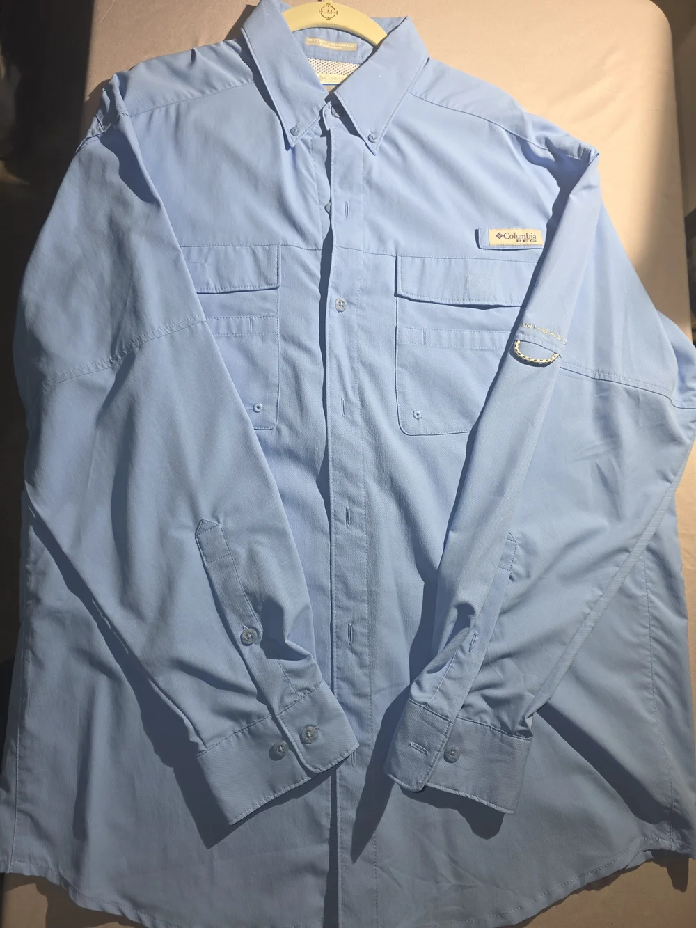 Columbia Men's Light Blue Performance Fishing Jacket